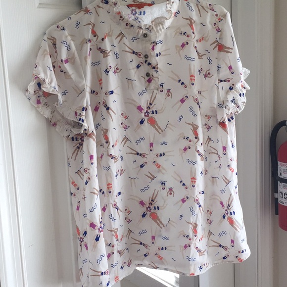 Modcloth Tops - ModCloth High-Neck Blouse